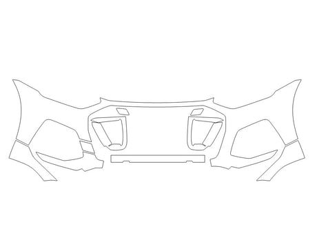 sq5 Avery Dennison Clear Bra Bumper Precut PPF Diagram