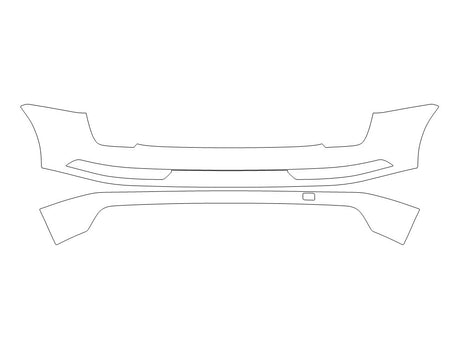 sq5 3M Clear Bra Door Cup Precut PPF Diagram
