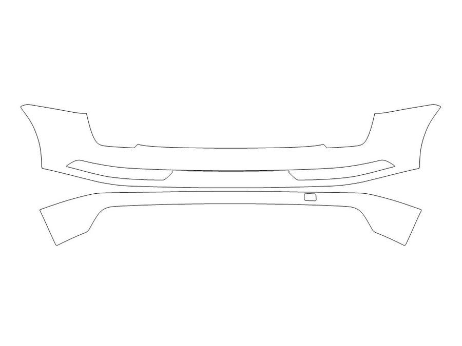 sq5 Avery Dennison Clear Bra Door Cup Precut PPF Diagram