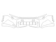 sq7 3M Clear Bra Bumper Precut PPF Diagram