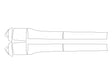 sq7 3M Clear Bra Door Cup Precut PPF Diagram
