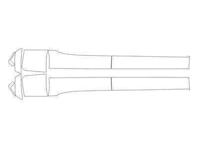sq7 3M Clear Bra Door Cup Precut PPF Diagram