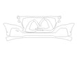 sq8 Avery Dennison Clear Bra Bumper Precut PPF Diagram