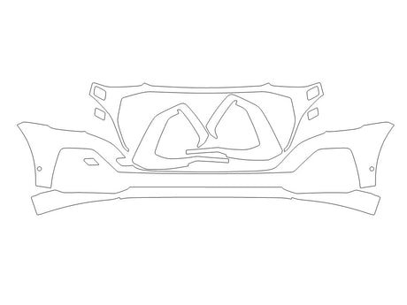 sq8 Avery Dennison Clear Bra Bumper Precut PPF Diagram