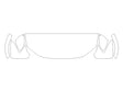 sq8 3M Clear Bra Hood Precut PPF Diagram