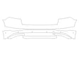 sq8 3M Clear Bra Door Cup Precut PPF Diagram