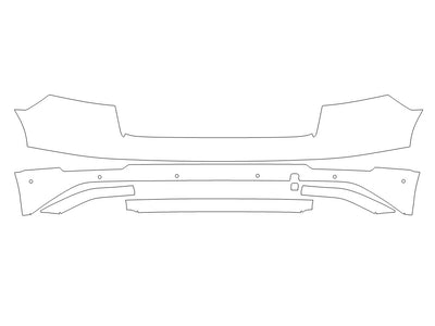 sq8 3M Clear Bra Door Cup Precut PPF Diagram