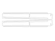 sq8 3M Clear Bra Door Cup Precut PPF Diagram