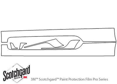 tt 3M Clear Bra Door Cup Precut PPF Diagram