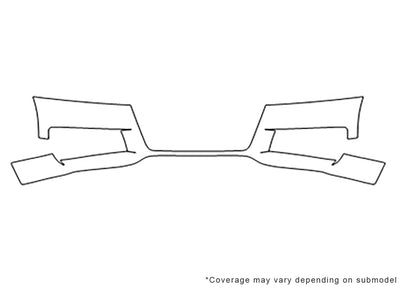 tt Avery Dennison Clear Bra Bumper Precut PPF Diagram