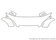 tt 3M Clear Bra Hood Precut PPF Diagram