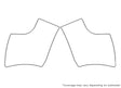 tt Avery Dennison Clear Bra Door Cup Precut PPF Diagram