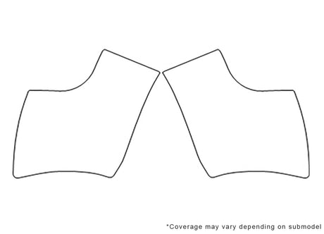 tt Avery Dennison Clear Bra Door Cup Precut PPF Diagram