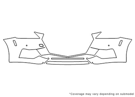 tt 3M Clear Bra Bumper Precut PPF Diagram