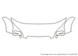 tts 3M Clear Bra Hood Precut PPF Diagram