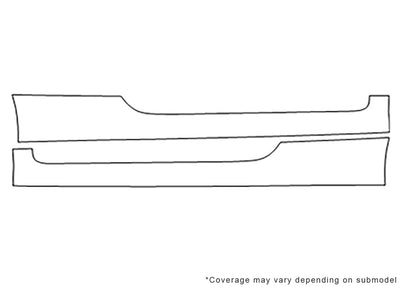 tts 3M Clear Bra Door Cup Precut PPF Diagram