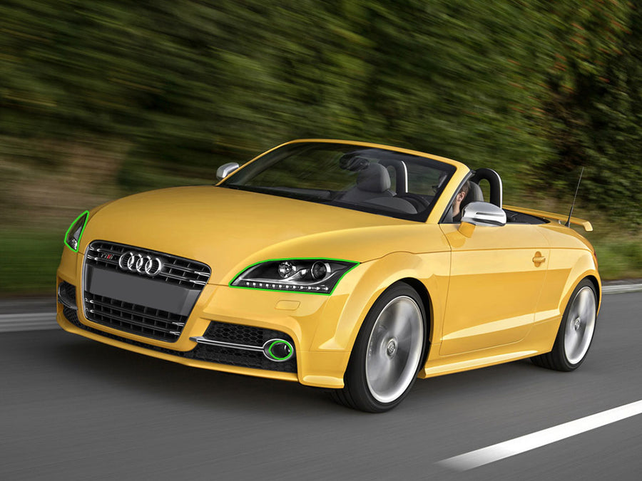 audi tts 2009-2015 Headlight Protection Installation Location