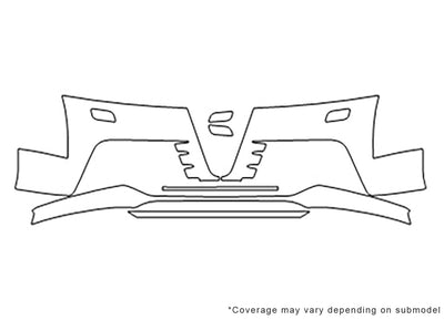 tts 3M Clear Bra Bumper Precut PPF Diagram