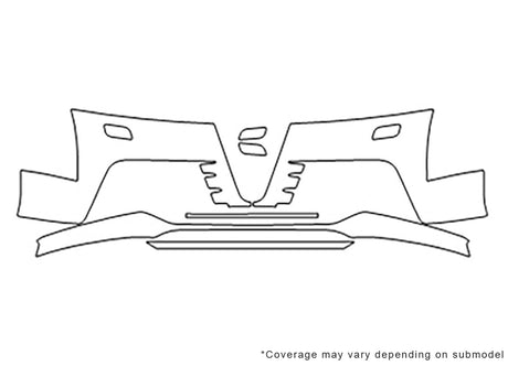 tts Avery Dennison Clear Bra Bumper Precut PPF Diagram