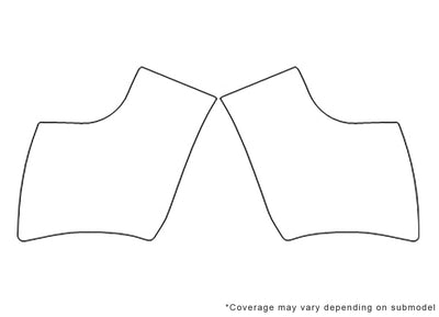 tts Avery Dennison Clear Bra Door Cup Precut PPF Diagram