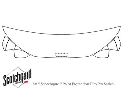 tts 3M Clear Bra Hood Precut PPF Diagram