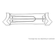 tts Avery Dennison Clear Bra Door Cup Precut PPF Diagram