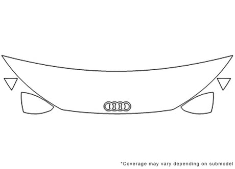 tts Avery Dennison Clear Bra Hood Precut PPF Diagram