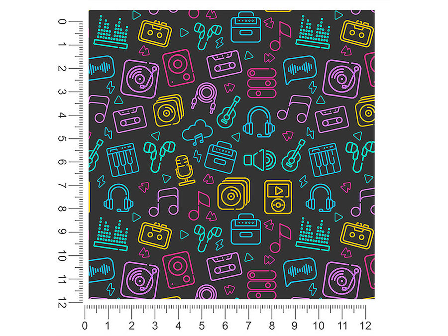 audio export music 1ft x 1ft Craft Sheets
