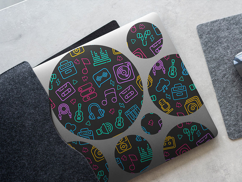 audio export music DIY Laptop Stickers