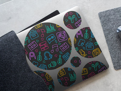 audio export music DIY Laptop Stickers