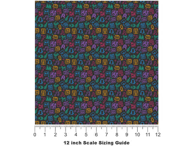 Audio Export Music Vinyl Film Pattern Size 12 inch Scale~Rwraps Audio Export Music Sizing Chart~2