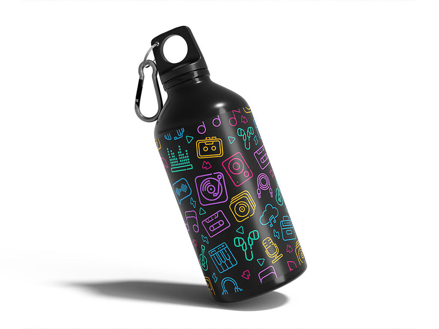 audio export music Water Bottle DIY Stickers