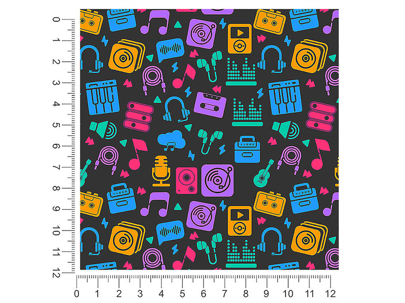 audio input music 1ft x 1ft Craft Sheets