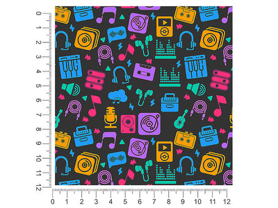 audio input music 1ft x 1ft Craft Sheets