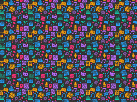Audio Input Music Vinyl Wrap Pattern~Rwraps Series 914 Digitally Printed Vinyl Wrap~0