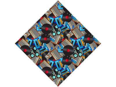 Audio Playback Music Vinyl Wrap Pattern