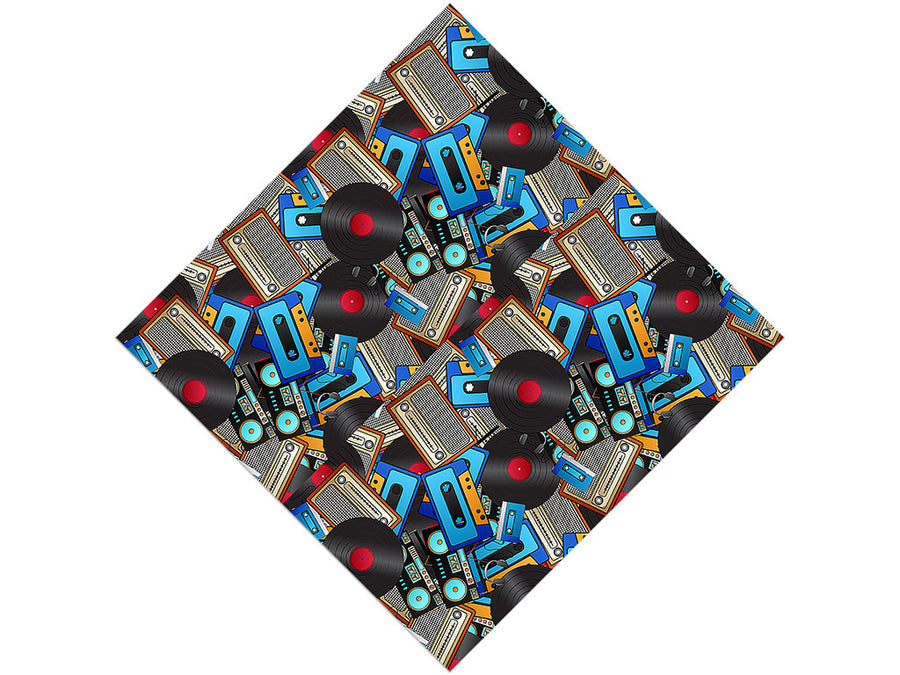Audio Playback Music Vinyl Wrap Pattern