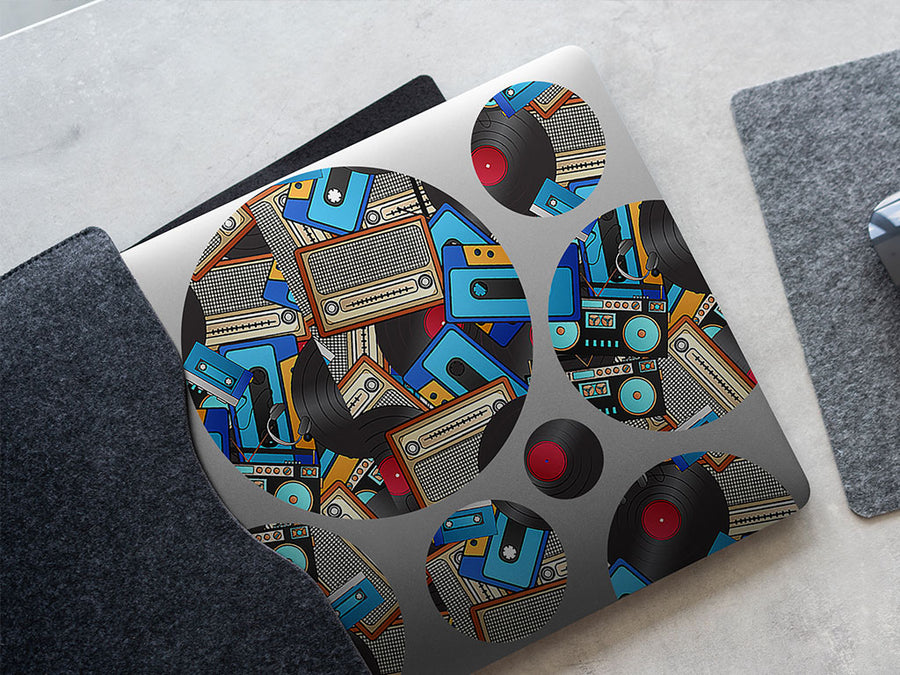 audio playback music DIY Laptop Stickers
