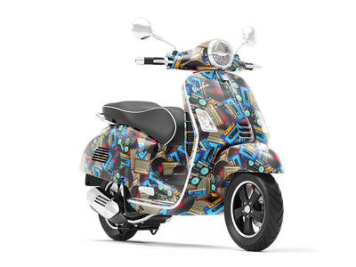 Audio Playback Music Vespa Scooter Wrap Film