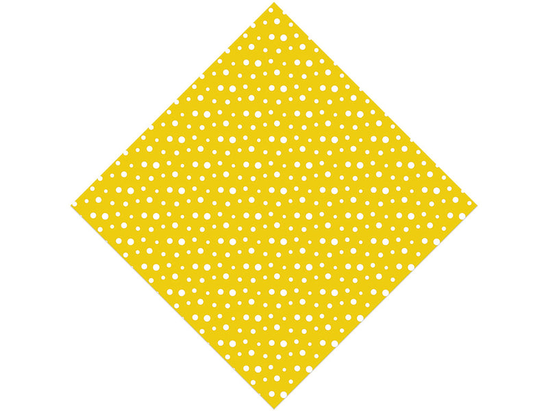 Aureolin Yellow Polka Dot Vinyl Wrap Pattern