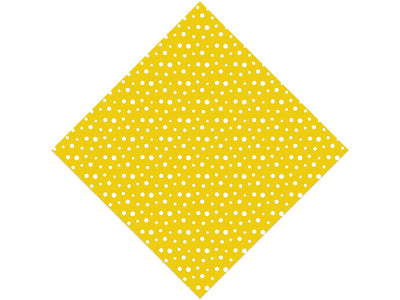Aureolin Yellow Polka Dot Vinyl Wrap Pattern