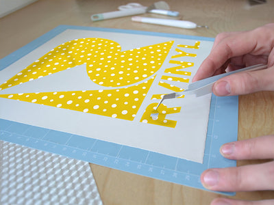 aureolin yellow polka dot Easy Weed Craft Vinyl