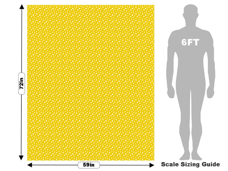 Aureolin Yellow Polka Dot Vehicle Wrap Scale~Rwraps Series 914 Aureolin Yellow Polka Dot Measurements~1