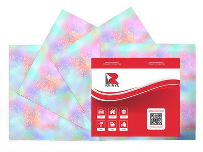 aurora australis gemstone films Craft Vinyl Sheet Pack