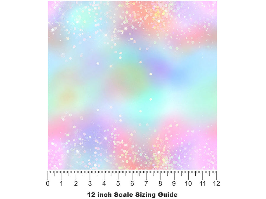Aurora Australis Gemstone Vinyl Film Pattern Size 12 inch Scale~Rwraps Aurora Australis Gemstone Sizing Chart~2