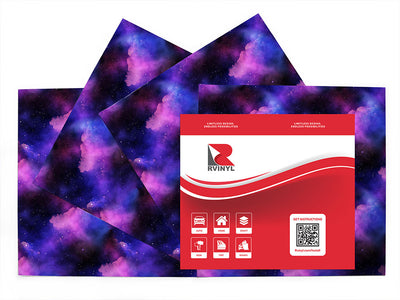 aurora borealis galaxy Craft Vinyl Sheet Pack