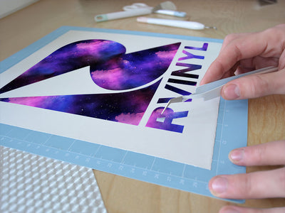 aurora borealis galaxy Easy Weed Craft Vinyl