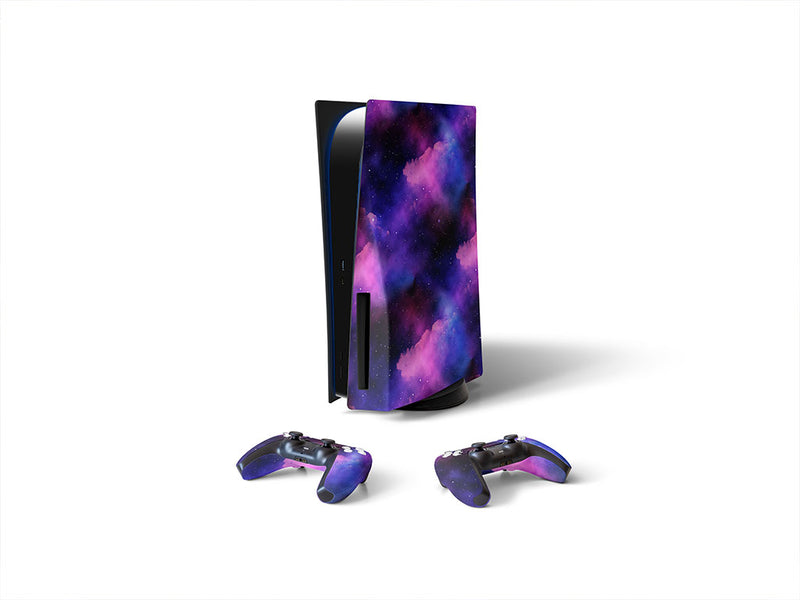 aurora borealis galaxy Sony PS5 DIY Skin