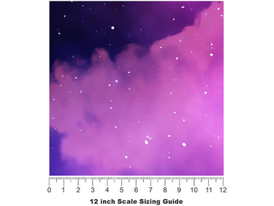 Aurora Borealis Galaxy Vinyl Film Pattern Size 12 inch Scale~Rwraps Aurora Borealis Galaxy Sizing Chart~3