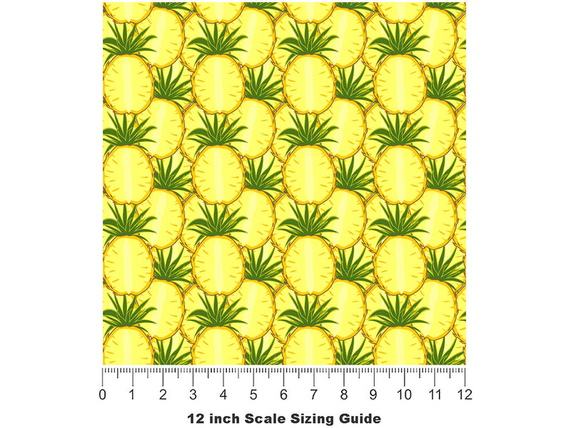 Australian Queen Fruit Vinyl Film Pattern Size 12 inch Scale~Rwraps Australian Queen Fruit Sizing Chart~2